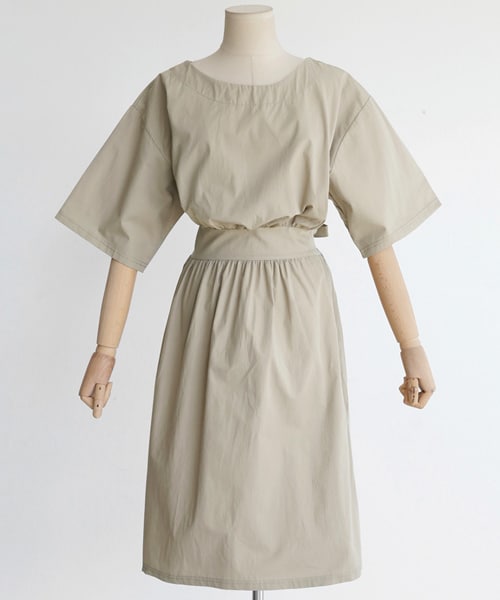 DHOLIC(ディーホリック)の「ウエストタイコットンワンピース(ワンピース・レディース・FREE)」の2枚目の写真