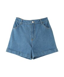 GRL | ロールアップヘムデニムショートパンツ(デニムパンツ)