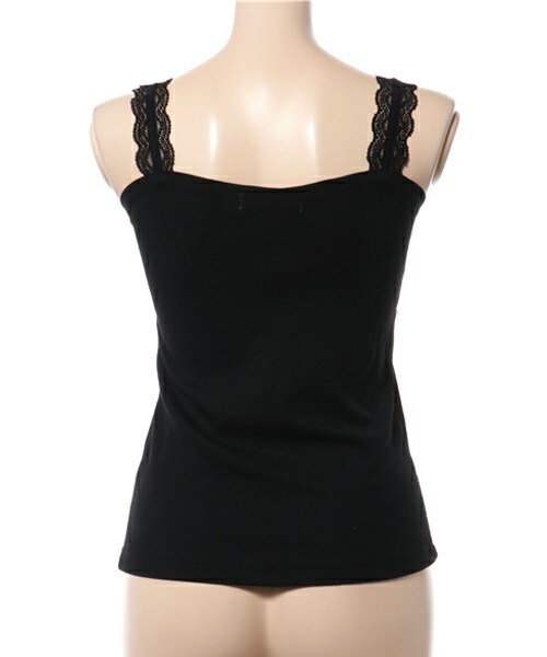 archives（アルシーヴ）の「レースキャミソール（Tシャツ/カットソー・レディース・オフホワイト/ブラック/グレー/マスタード・MEDIUM）」の6枚目の写真