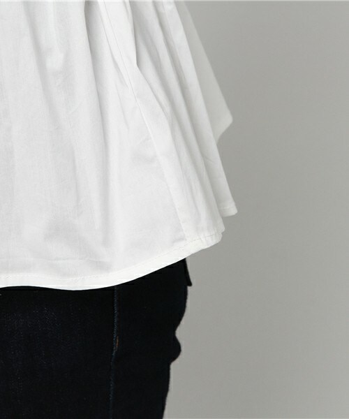 archives(アルシーヴ)の「タイプライターペプラムブラウス(シャツ/ブラウス・レディース・ホワイト/ブラック/マスタード・MEDIUM)」の10枚目の写真