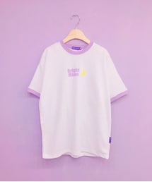 OLDMICKEY  | ネックライン配色プリントTシャツ(P000BKMR)(Tシャツ/カットソー)