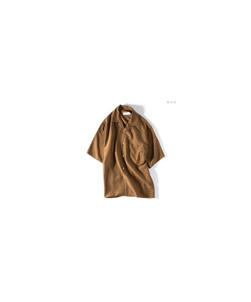 Graphpaper / Silk open-neckd shirt