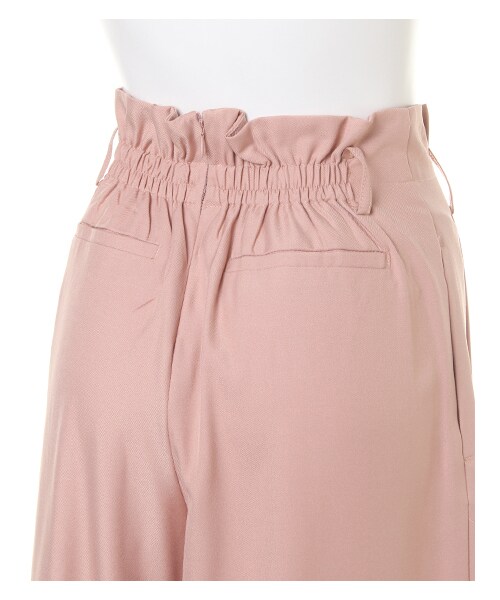 INGNI（イング）の「サッシュ付Peツイルワイドパンツ（パンツ・レディース・ｸﾞﾚｰｼﾞｭ/ﾋﾟﾝｸ/ﾏｽﾀｰﾄﾞ/ﾍﾞｰｼﾞｭ・M）」の5枚目の写真