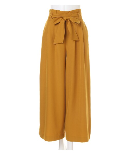 INGNI（イング）の「サッシュ付Peツイルワイドパンツ（パンツ・レディース・ｸﾞﾚｰｼﾞｭ/ﾋﾟﾝｸ/ﾏｽﾀｰﾄﾞ/ﾍﾞｰｼﾞｭ・M）」の12枚目の写真