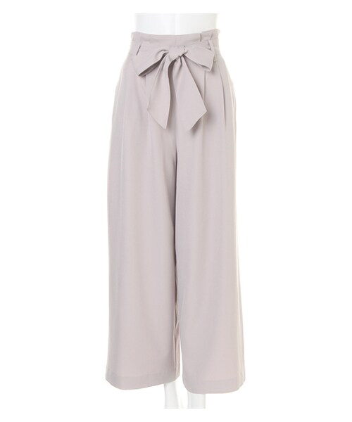 INGNI（イング）の「サッシュ付Peツイルワイドパンツ（パンツ・レディース・ｸﾞﾚｰｼﾞｭ/ﾋﾟﾝｸ/ﾏｽﾀｰﾄﾞ/ﾍﾞｰｼﾞｭ・M）」の10枚目の写真