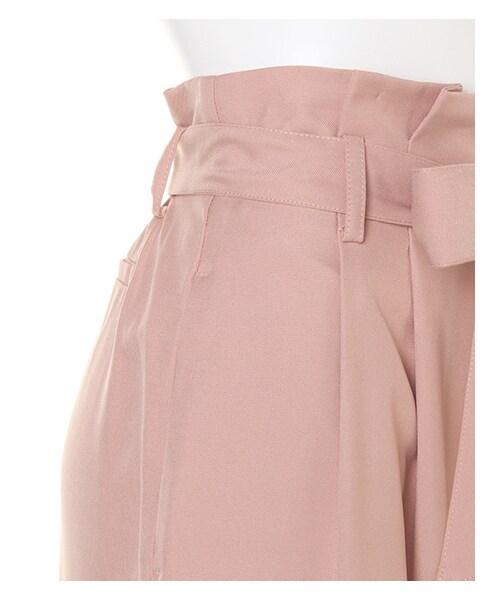 INGNI（イング）の「サッシュ付Peツイルワイドパンツ（パンツ・レディース・ｸﾞﾚｰｼﾞｭ/ﾋﾟﾝｸ/ﾏｽﾀｰﾄﾞ/ﾍﾞｰｼﾞｭ・M）」の4枚目の写真