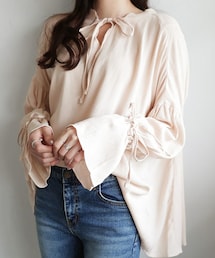 DHOLIC | ストラップギャザーリンクルブラウス(シャツ/ブラウス)