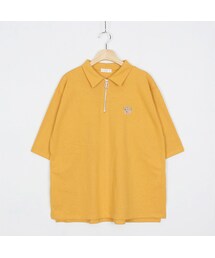 OLDMICKEY  | リング装飾ハーフジップアップ襟付きTシャツ(P000BKNC)(Tシャツ/カットソー)