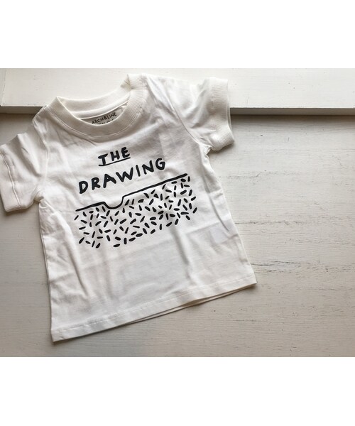 cache cache(カシュ カシュ)の「ARCH&LINE DRAWING TEE (OFF WHITE)(Tシャツ/カットソー・キッズ・その他)」の1枚目の写真