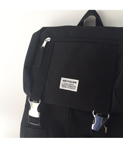 cache cache(カシュ カシュ)の「ARCH&LINE UTILITY BAG (BLACK)(バックパック/リュック・キッズ・その他)」の3枚目の写真