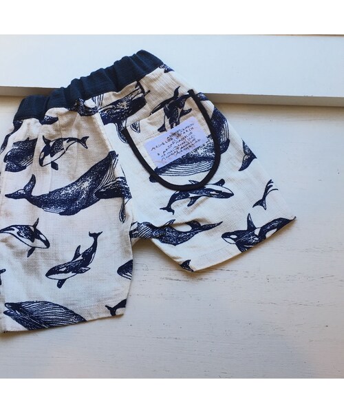 cache cache（カシュ カシュ）の「ARCH&LINE 　TROPIAL　BANANA　 SHORTS　(WHITE）（その他パンツ・キッズ・その他）」の3枚目の写真