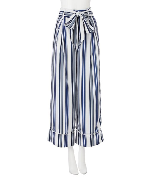 EMODA（エモダ）の「【WEB限定】ワイドベルトストリングパンツ（パンツ・レディース・ホワイト/ブラック/ライトミックス/ミックス・S/M）」の7枚目の写真