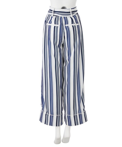 EMODA（エモダ）の「【WEB限定】ワイドベルトストリングパンツ（パンツ・レディース・ホワイト/ブラック/ライトミックス/ミックス・S/M）」の9枚目の写真