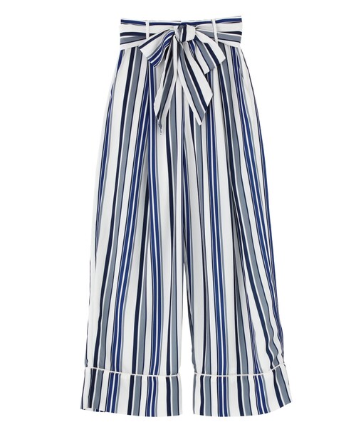 EMODA（エモダ）の「【WEB限定】ワイドベルトストリングパンツ（パンツ・レディース・ホワイト/ブラック/ライトミックス/ミックス・S/M）」の3枚目の写真