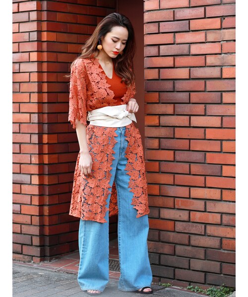 MURUA（ムルーア）の「【2017年春新作】サマーニットミニマルタンクトップ（トップス・レディース・ホワイト/ブラック/オレンジ/ラベンダー・F）」の8枚目の写真