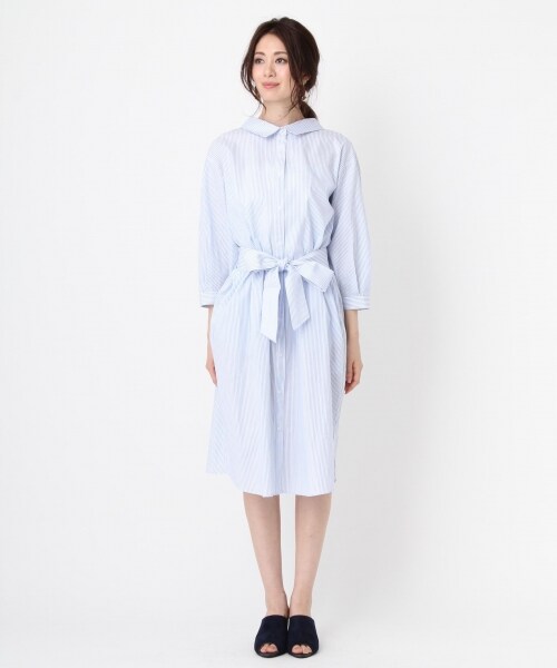 Andemiu（アンデミュウ）の「２ＷＡＹシャツディガン（ワンピース/ドレス・ホワイト/オフホワイト/カーキ）」の7枚目の写真