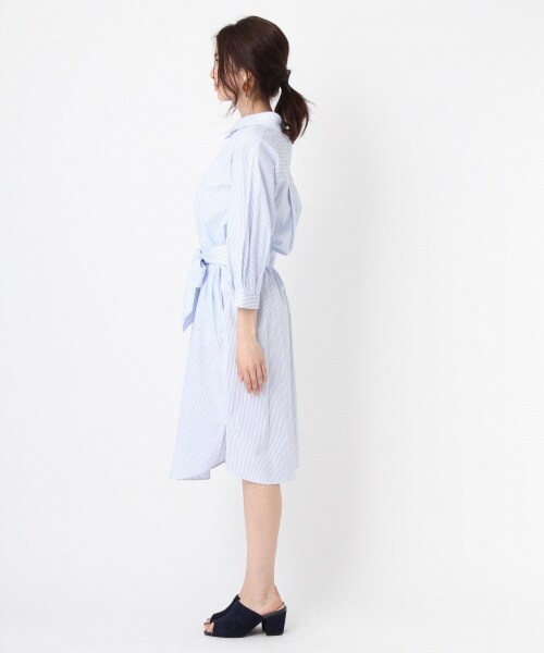 Andemiu（アンデミュウ）の「２ＷＡＹシャツディガン（ワンピース/ドレス・ホワイト/オフホワイト/カーキ）」の8枚目の写真