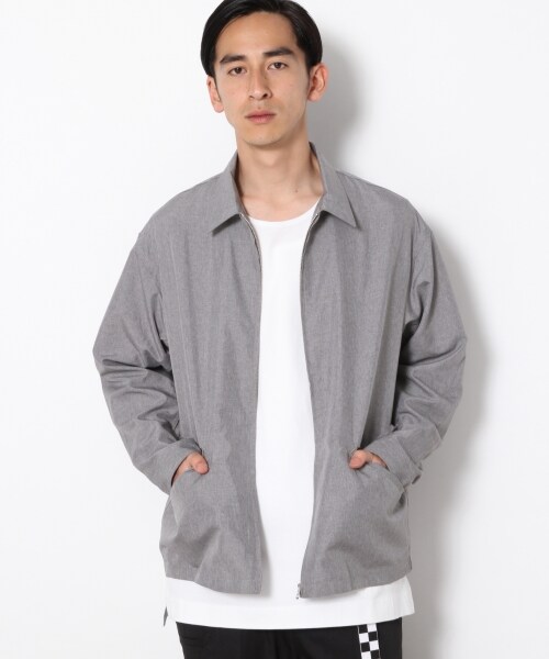 RAGEBLUE（レイジブルー）の「PEドリズラージャケット（トップス・グレー/ネイビー）」の4枚目の写真