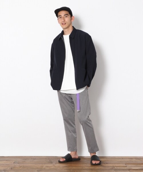 RAGEBLUE（レイジブルー）の「PEドリズラージャケット（トップス・グレー/ネイビー）」の14枚目の写真