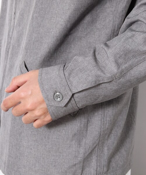 RAGEBLUE（レイジブルー）の「PEドリズラージャケット（トップス・グレー/ネイビー）」の9枚目の写真