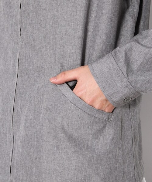 RAGEBLUE（レイジブルー）の「PEドリズラージャケット（トップス・グレー/ネイビー）」の10枚目の写真