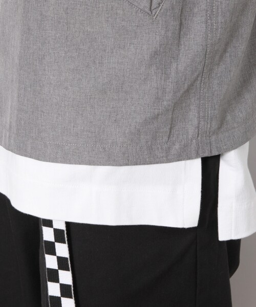 RAGEBLUE（レイジブルー）の「PEドリズラージャケット（トップス・グレー/ネイビー）」の11枚目の写真