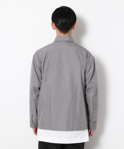 RAGEBLUE（レイジブルー）の「PEドリズラージャケット（トップス・グレー/ネイビー）」の6枚目の写真