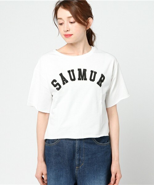 archives（アルシーヴ）の「キリッパロゴプリント裏毛（Tシャツ/カットソー・レディース・オフホワイト/ブラック/グレー・MEDIUM）」の4枚目の写真