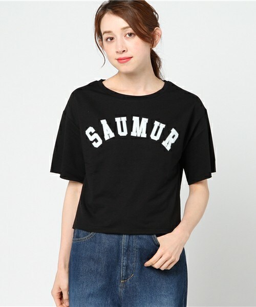 archives（アルシーヴ）の「キリッパロゴプリント裏毛（Tシャツ/カットソー・レディース・オフホワイト/ブラック/グレー・MEDIUM）」の2枚目の写真