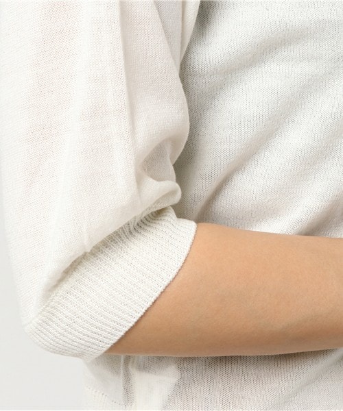 archives（アルシーヴ）の「2Wayカーデ（カーディガン/ボレロ・レディース・オフホワイト/ブラック/イエロー・MEDIUM）」の8枚目の写真