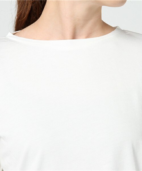 archives（アルシーヴ）の「袖刺繍切替T（Tシャツ/カットソー・レディース・オフホワイト/ブラック/レッド・MEDIUM）」の7枚目の写真