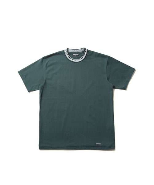 cootie productions クーティー ジャガードネックTシャツ COOTIE PRODUCTIONS/Jacquard Neck S/S Tee（Black