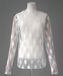 DHOLIC | パターンレースシースルーブラウス(シャツ/ブラウス)