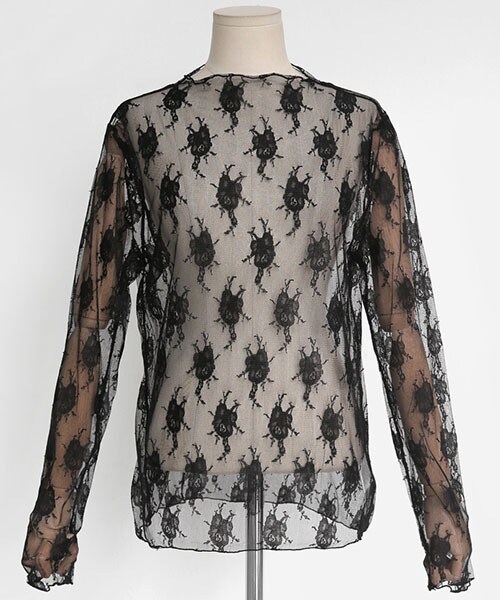 DHOLIC（ディーホリック）の「パターンレースシースルーブラウス（シャツ/ブラウス・レディース・FREE）」の3枚目の写真