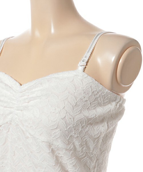 Cheek（チーク）の「リバーシブルベアキャミ（キャミソール・レディース・オフホワイト/ブラック・MEDIUM）」の5枚目の写真