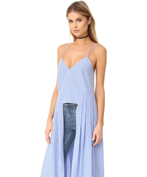 no brand（ノーブランド）の「Petersyn Kensington Tank（タンクトップ・レディース・Cornflower Gingham・S/M/L）」の3枚目の写真