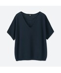 ユニクロ | オーバーサイズVネックセーター（半袖）(針織衫)
