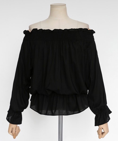 DHOLIC（ディーホリック）の「バックタイオフショルダ―ブラウス（シャツ/ブラウス・レディース・FREE）」の2枚目の写真