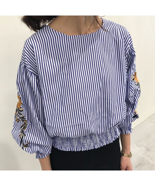copine（コピン）の「ボリュームバルーン袖刺繍ブラウス（3color）【クリックポスト対象商品】（シャツ/ブラウス・レディース・その他）」の9枚目の写真
