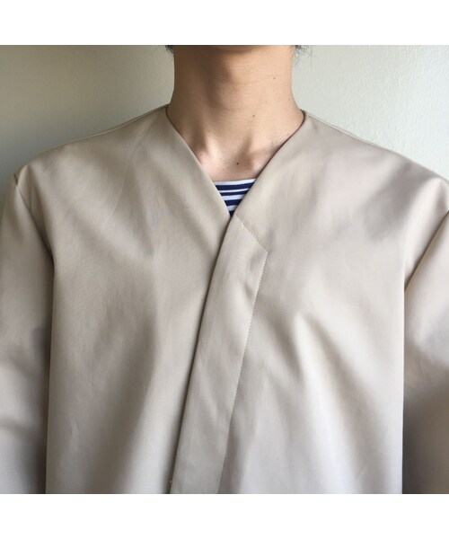 STORES.jp(ストアーズドットジェーピー)の「KONYA / ノーカラートレンチコート beige(その他アウター・その他)」の6枚目の写真