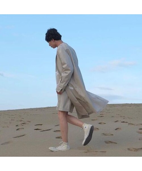 STORES.jp(ストアーズドットジェーピー)の「KONYA / ノーカラートレンチコート beige(その他アウター・その他)」の2枚目の写真