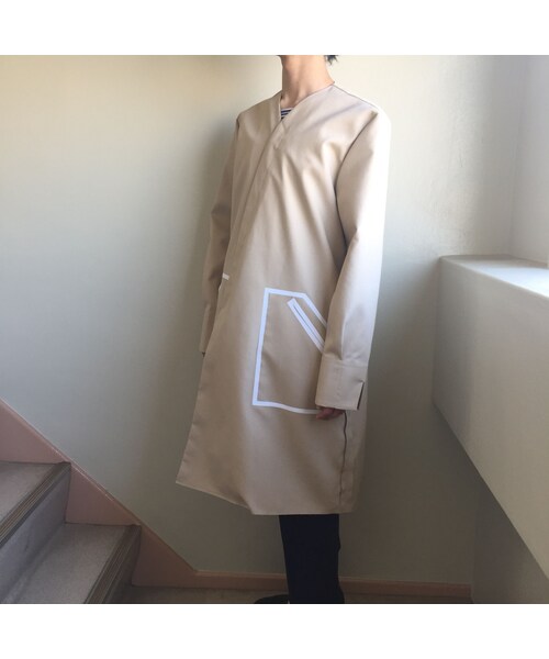 STORES.jp(ストアーズドットジェーピー)の「KONYA / ノーカラートレンチコート beige(その他アウター・その他)」の5枚目の写真