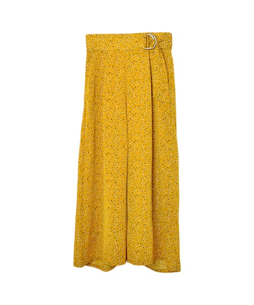 flower（フラワー）の「natty wide pants～ﾅｯﾃｨﾜｲﾄﾞﾊﾟﾝﾂ（その他パンツ・レディース・navy/yellow・FREE）」の2枚目の写真