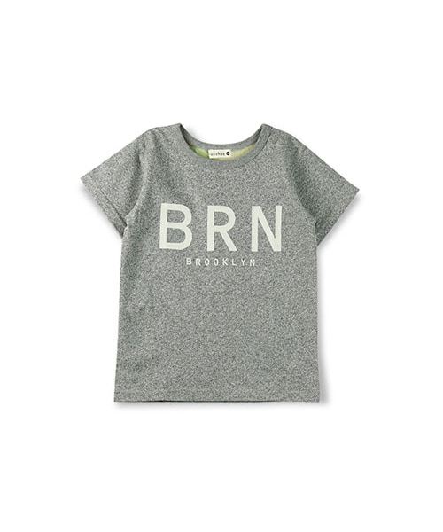 BRANSHES(ブランシェス)の「BRNロゴ半袖Tシャツ(Tシャツ/カットソー・キッズ・カーキ /チャコールグレー/オフホワイト/ブルー/レッド・80~150)」の2枚目の写真