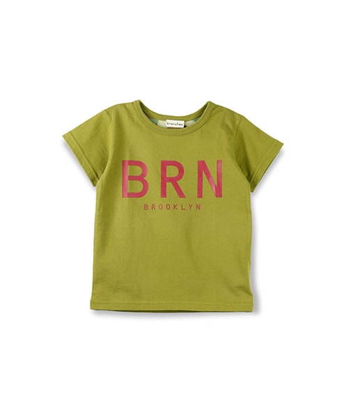 BRANSHES(ブランシェス)の「BRNロゴ半袖Tシャツ(Tシャツ/カットソー・キッズ・カーキ /チャコールグレー/オフホワイト/ブルー/レッド・80~150)」の3枚目の写真