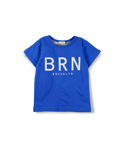 BRANSHES(ブランシェス)の「BRNロゴ半袖Tシャツ(Tシャツ/カットソー・キッズ・カーキ /チャコールグレー/オフホワイト/ブルー/レッド・80~150)」の4枚目の写真