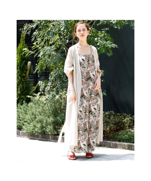 KBF（ケイビーエフ）の「【予約】リゾート柄サロペット（その他・レディース・PINK BEIGE/OFF/YELLOW・one）」の10枚目の写真