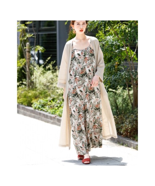 KBF（ケイビーエフ）の「【予約】リゾート柄サロペット（その他・レディース・PINK BEIGE/OFF/YELLOW・one）」の9枚目の写真