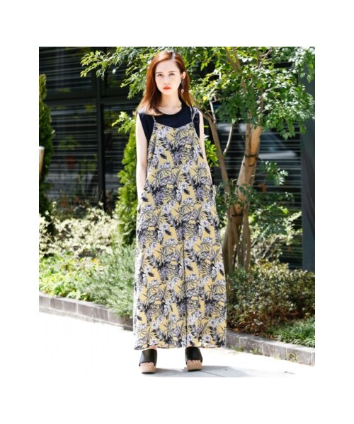 KBF（ケイビーエフ）の「【予約】リゾート柄サロペット（その他・レディース・PINK BEIGE/OFF/YELLOW・one）」の7枚目の写真