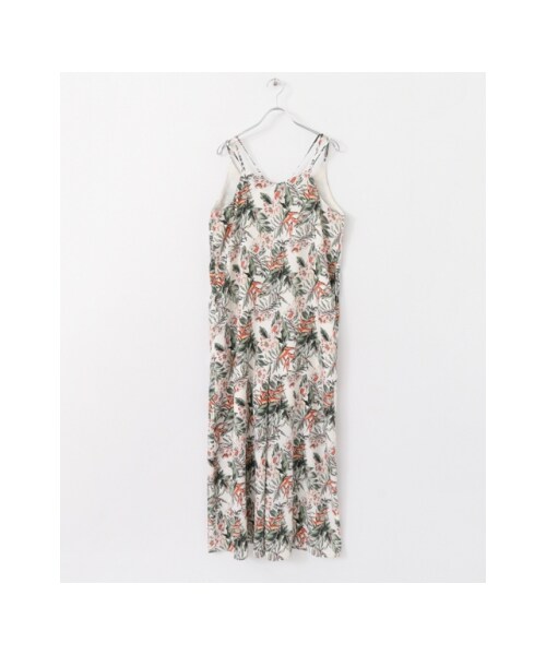 KBF（ケイビーエフ）の「【予約】リゾート柄サロペット（その他・レディース・PINK BEIGE/OFF/YELLOW・one）」の2枚目の写真